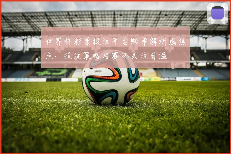 世界杯彩票投注平台赔率解析成焦点,投注策略与赛况关注升温